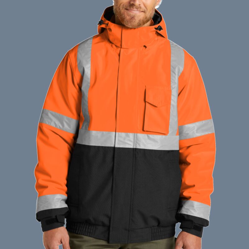 Ansi 107 Class 3 Economy Waterproof Insulated Bomber Jacket Thumbnail