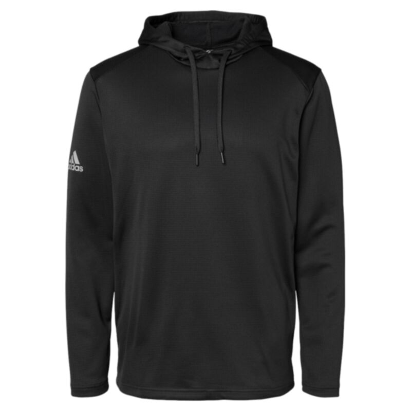 Men's Textured Mixed Media Midweight Hooded Sweatshirt Thumbnail