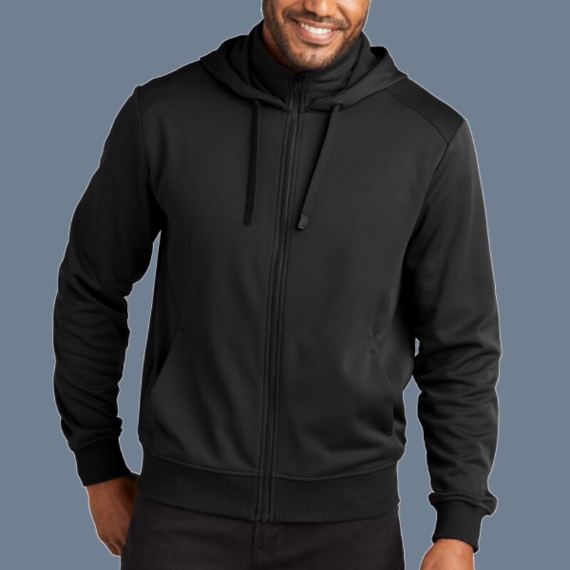 Smooth Fleece Hooded Jacket Thumbnail