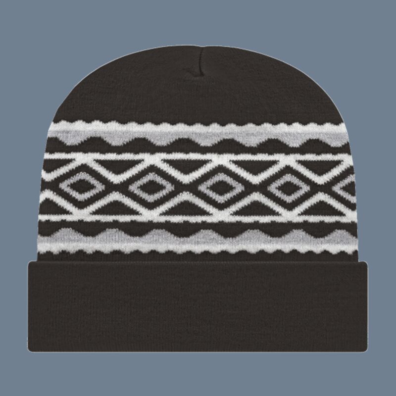 USA- Made Diamond Cuffed Beanie Thumbnail