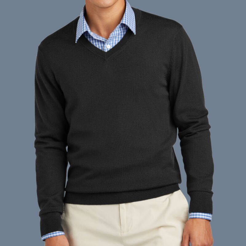 Washable Merino V Neck Sweater Thumbnail