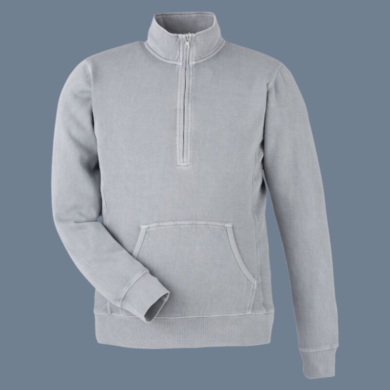 Unisex Pigment-Dyed Fleece Quarter-Zip Pullover Thumbnail