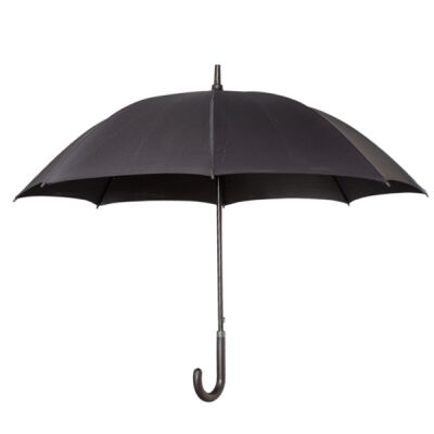 Executive Umbrella With Curved Faux Leather Handle Thumbnail