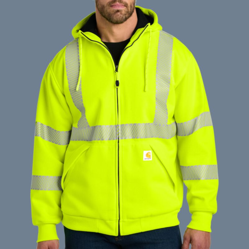Ansi 107 Class 3 Lined Full Zip Sweatshirt Thumbnail
