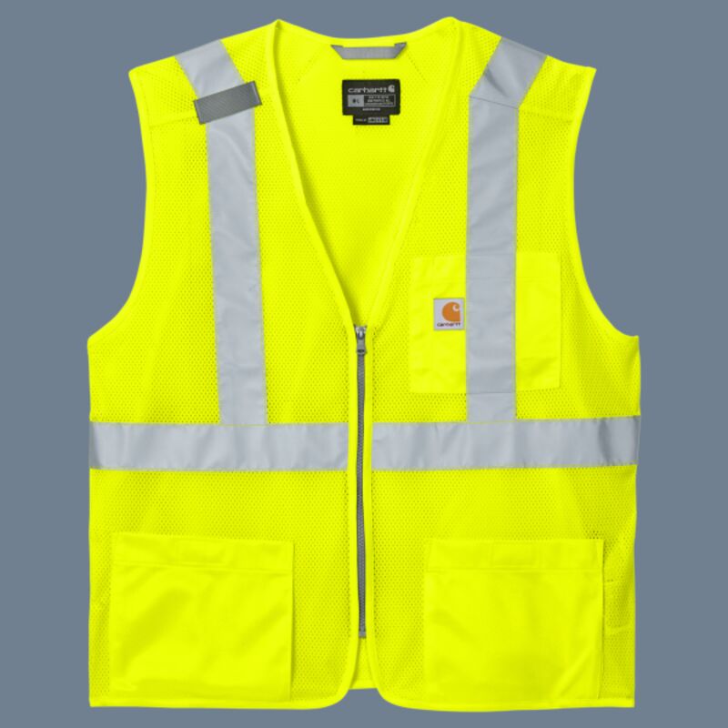 Ansi Class 2 Mesh Zip Front Vest Thumbnail