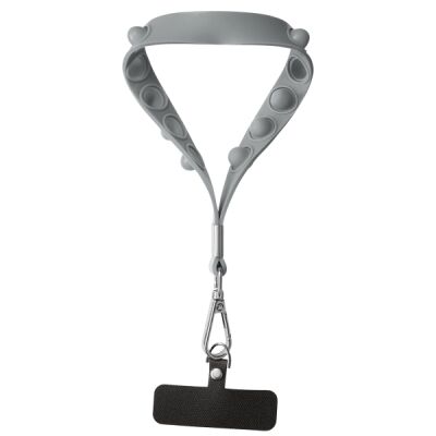 Push Pop Wrist Strap Keychain With Phone Holder Thumbnail