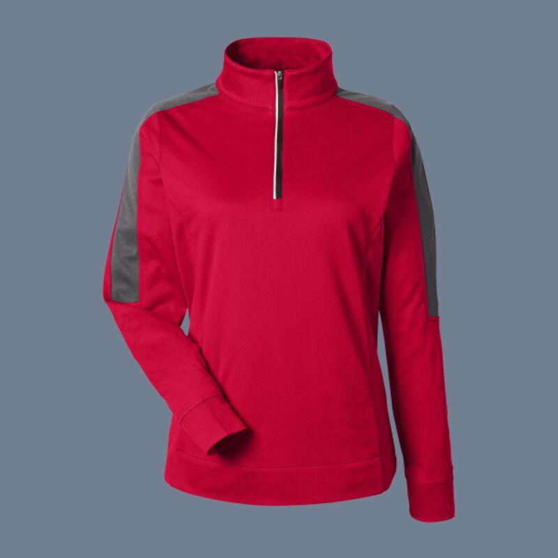 Women's Market Snag Protect Mesh Colorblock Quarter-Zip Pullover Thumbnail