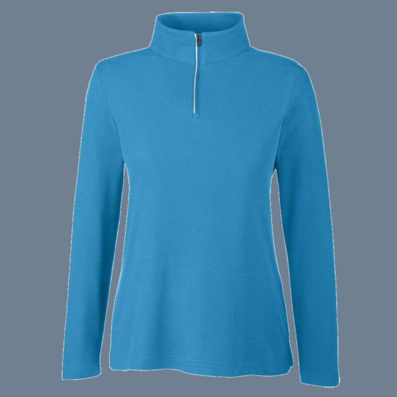 Women's Fusion ChromaSoft™ Pique Quarter-Zip Pullover Thumbnail