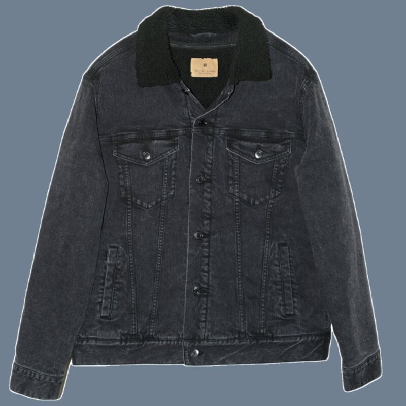 Unisex Sherpa-Lined Denim Jacket Thumbnail