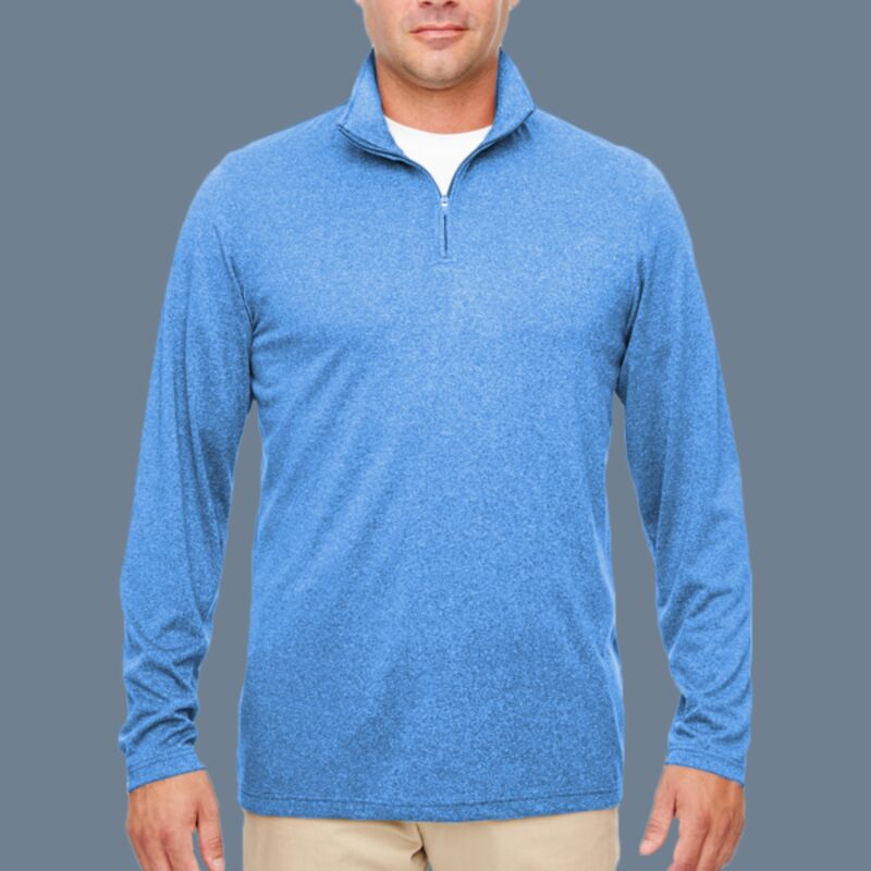 Men's Cool & Dry Heathered Performance Quarter-Zip Pullover Thumbnail
