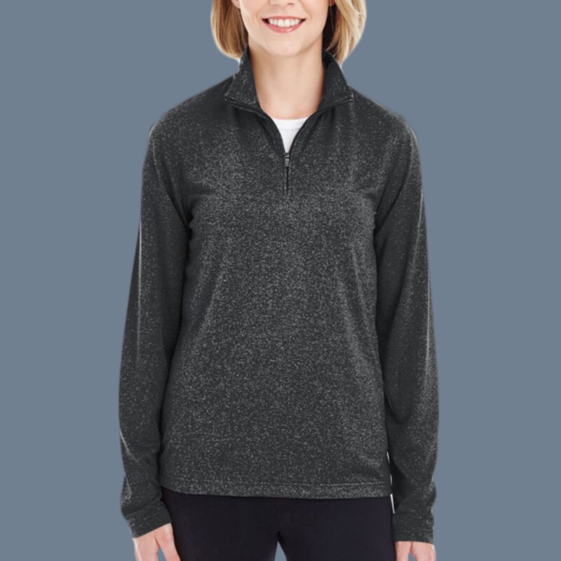 Women's Cool & Dry Heathered Performance Quarter-Zip Pullover Thumbnail