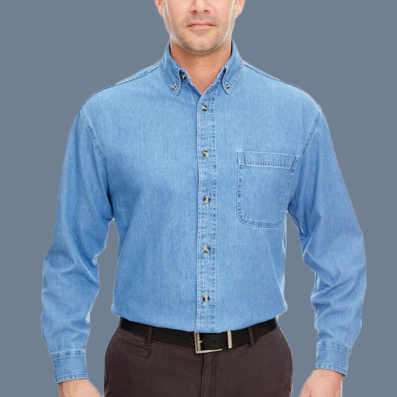 Men's Cypress Denim Shirt with Pocket Thumbnail