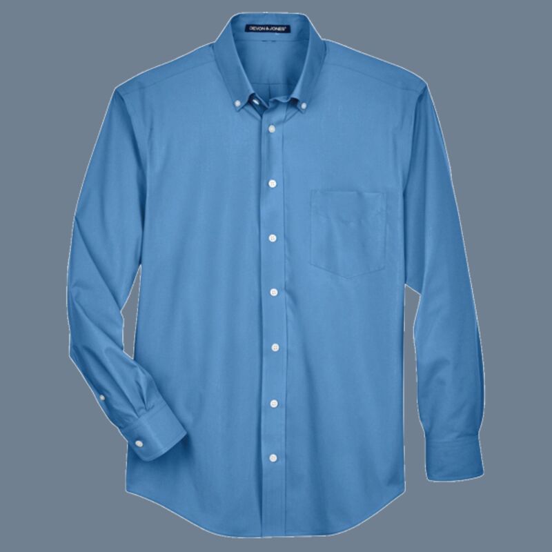 Men's Tall Crown Collection® Broadcloth Woven Dress Shirt Thumbnail