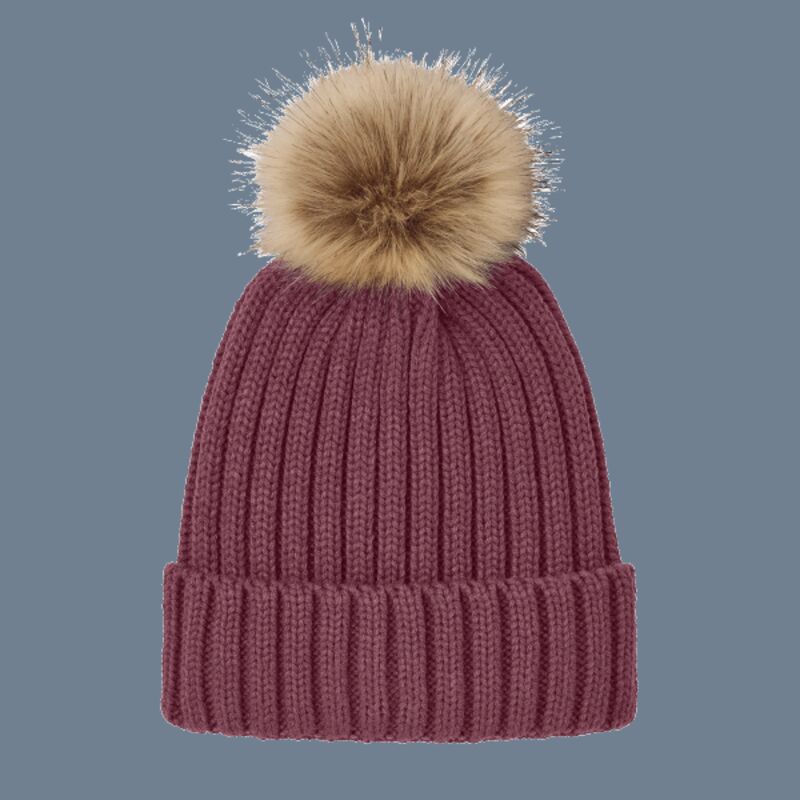 Faux Fur Pom Beanie Thumbnail