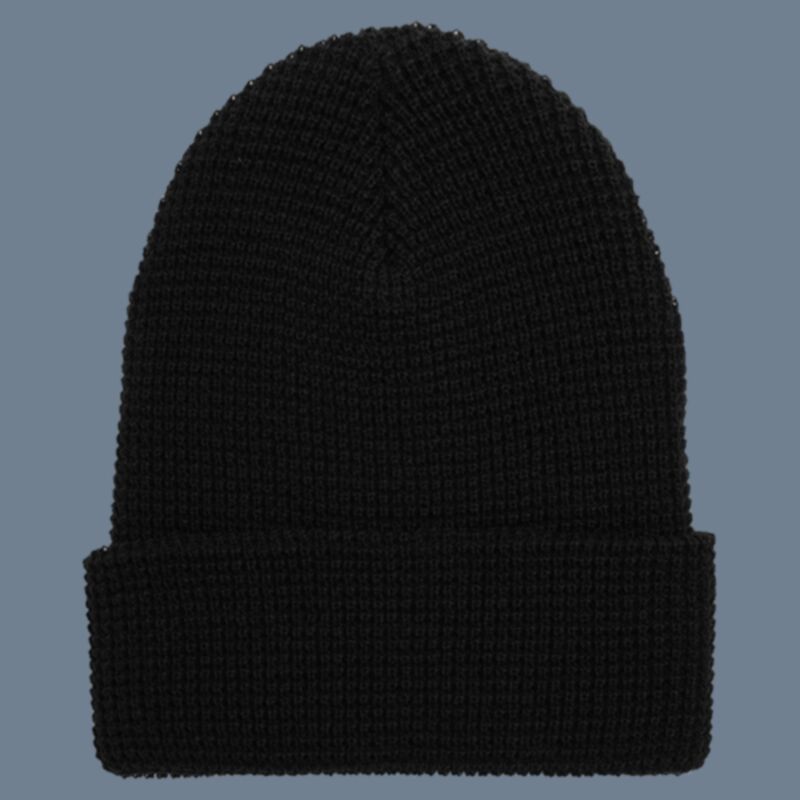 Waffle Cuffed Knit Beanie Thumbnail