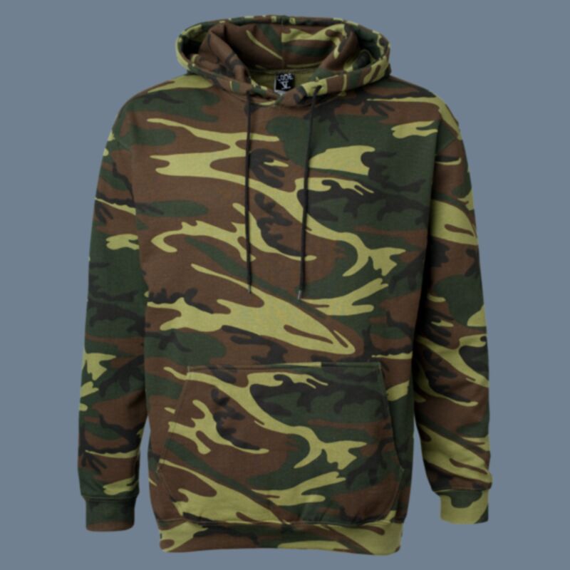 Unisex Camo Fleece Hoodie Sweatshirt Thumbnail