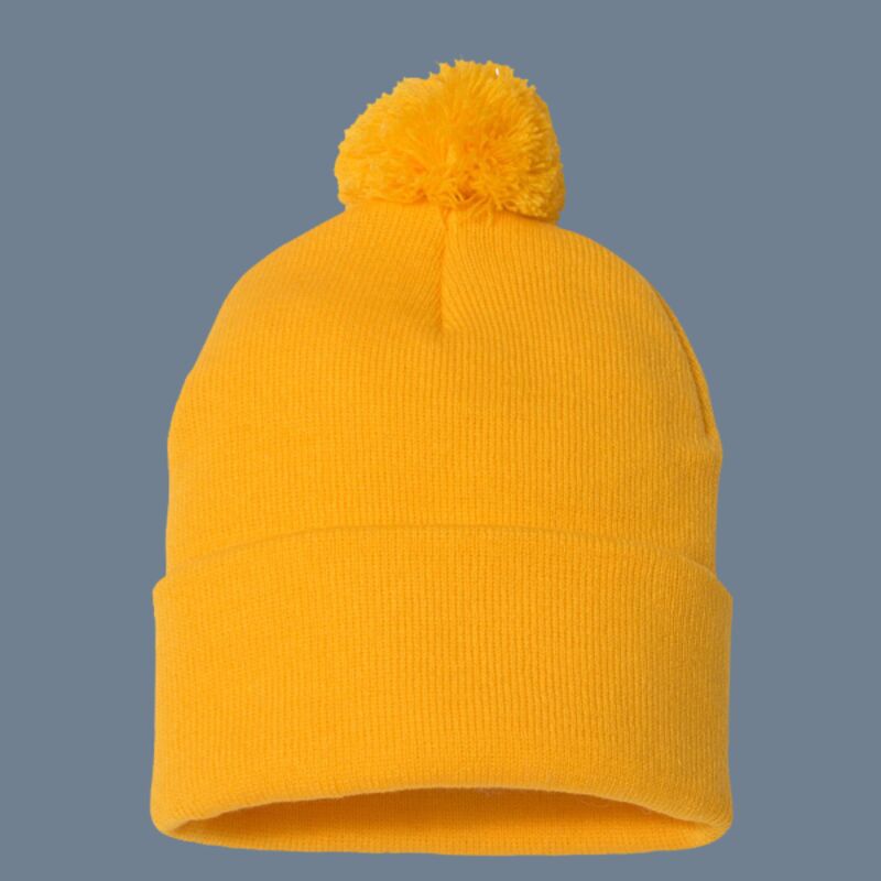 12" Pom-Pom Cuffed Beanie Thumbnail