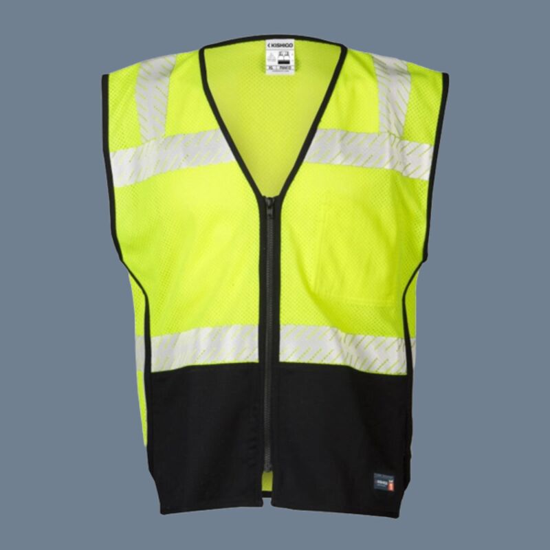 Unisex Premium Black Series® FR Black Bottom Mesh Vest Thumbnail