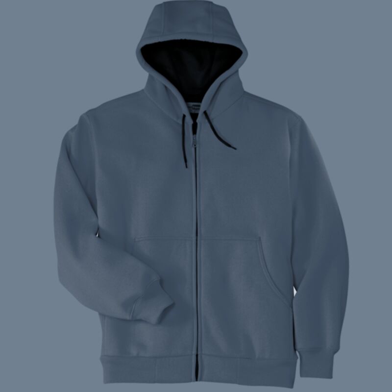 Heavyweight Full Zip Hooded Sweatshirt with Thermal Lining Thumbnail
