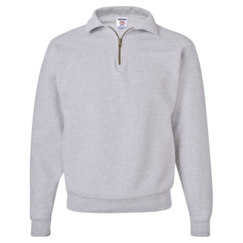 Unisex Super Sweats NuBlend® Quarter-Zip Cadet Collar Sweatshirt Thumbnail
