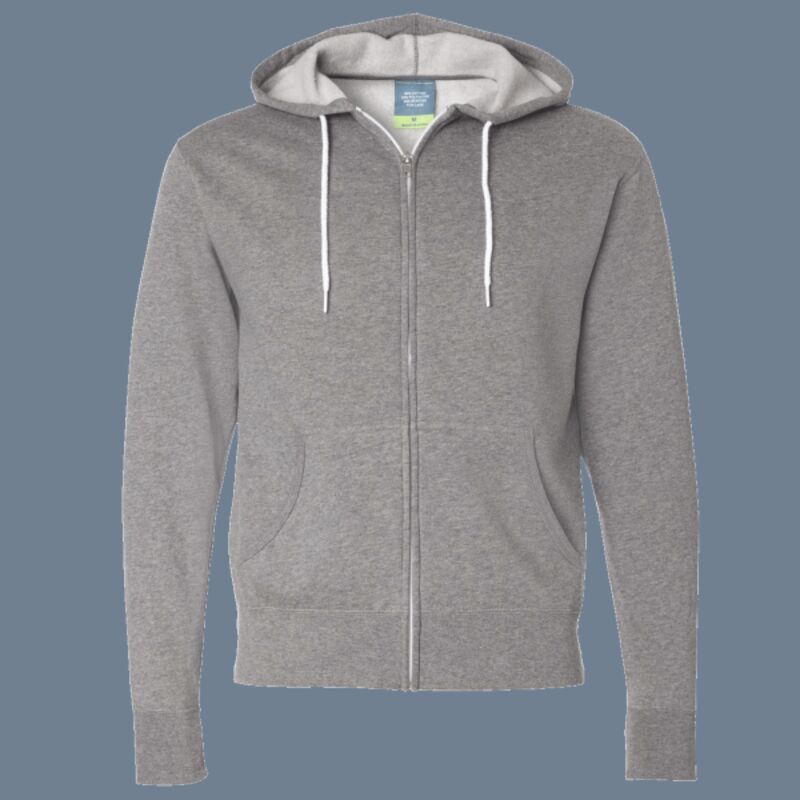 Unisex Lightweight Full-Zip Hooded Sweatshirt Thumbnail