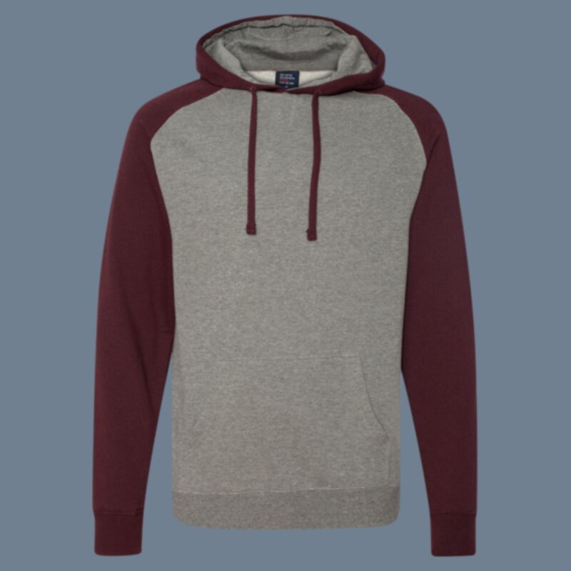 Unisex Raglan Hooded Sweatshirt Thumbnail