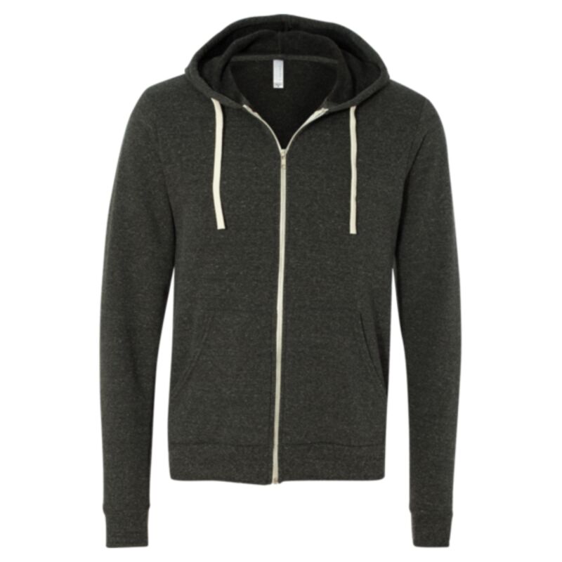 Unisex Triblend Sponge Fleece Full-Zip Hoodie Sweatshirt Thumbnail