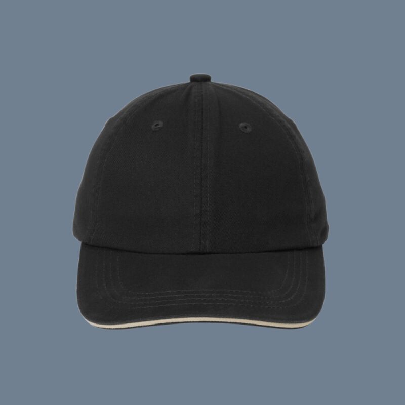 Sandwich Bill Cap with Striped Closure Thumbnail