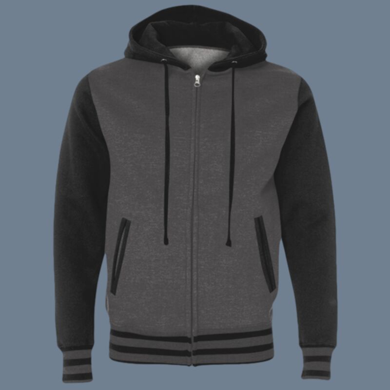 Unisex Heavyweight Varsity Full-Zip Hooded Sweatshirt Thumbnail