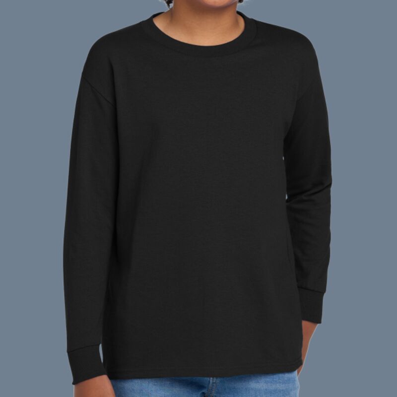 Youth Heavy Cotton 100% Cotton Long Sleeve T Shirt Thumbnail