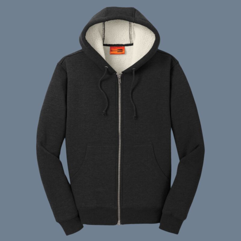 Heavyweight Sherpa Lined Hooded Fleece Jacket Thumbnail