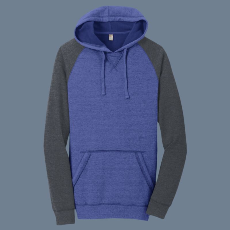 Young Mens Lightweight Fleece Raglan Hoodie Thumbnail