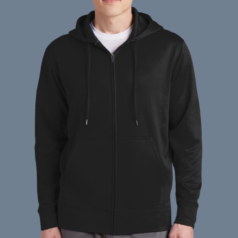 Sport Wick ® Fleece Full Zip Hooded Jacket Thumbnail