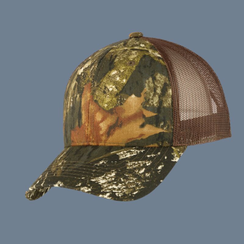 Structured Camouflage Mesh Back Cap Thumbnail