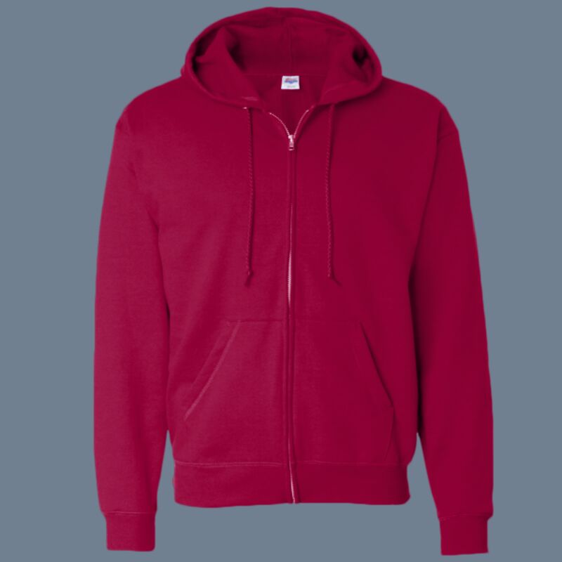 Unisex EcoSmart® Full-Zip Hooded Sweatshirt Thumbnail