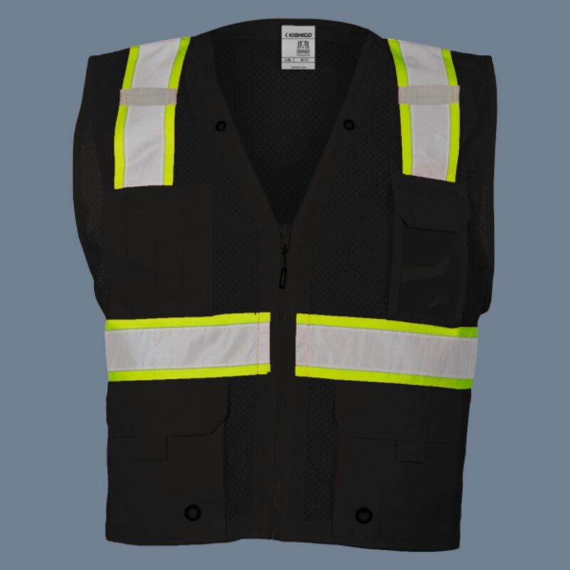 Unisex EV Series® Enhanced Visibility Multi-Pocket Mesh Vest Thumbnail