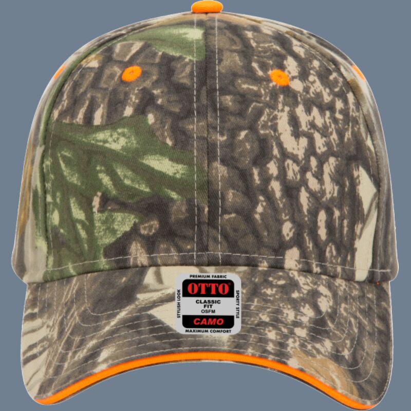 OTTO CAP® Camouflage 6 Panel Low Profile Baseball Cap Thumbnail