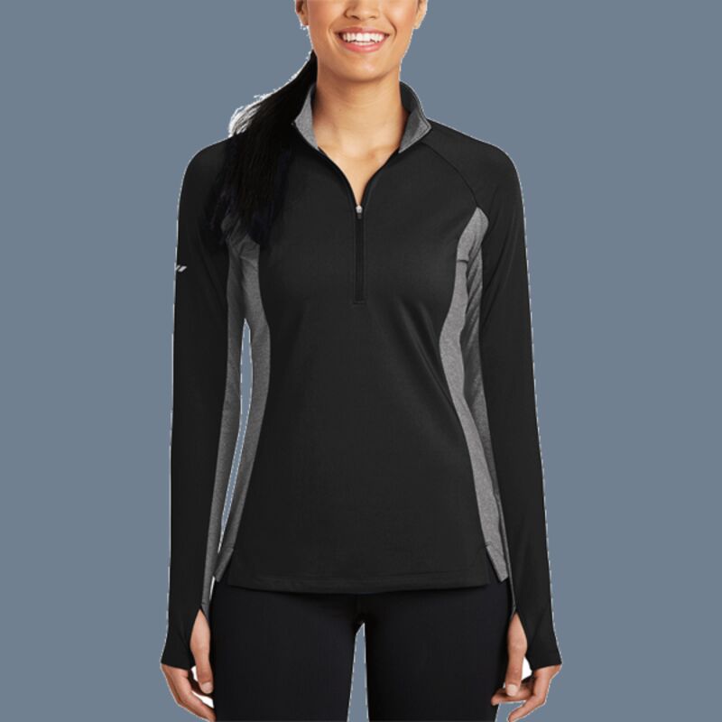 Women's Sport Wick ® Stretch Contrast 1/4 Zip Pullover Thumbnail