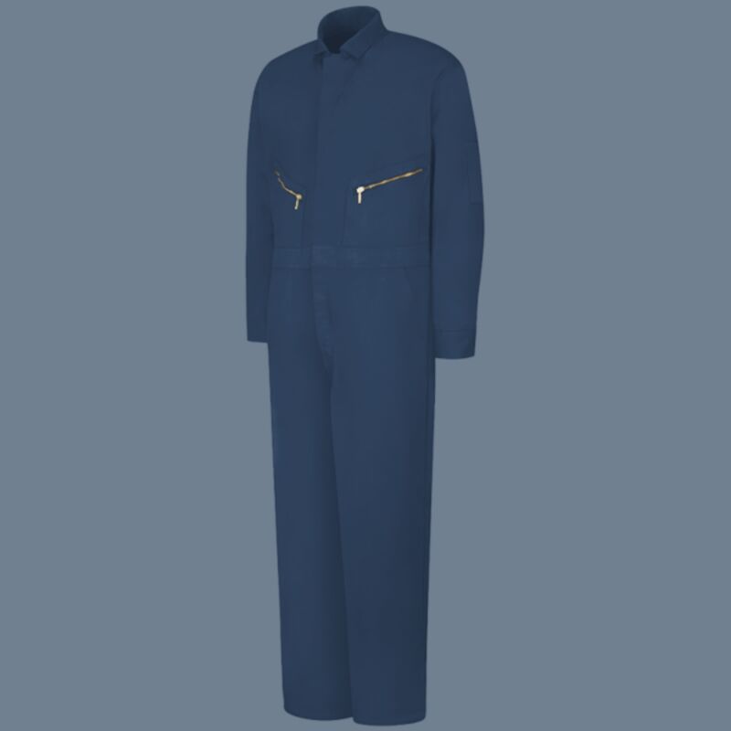 Men's Extended Sizes Zip-Front Cotton Coverall Thumbnail