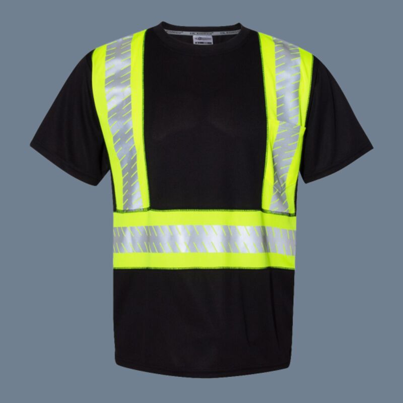 Unisex EV Series® Enhanced Visibility Contrast Pocket T-Shirt Thumbnail