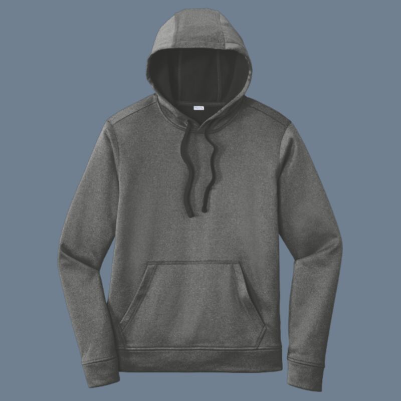 PosiCharge ® Sport Wick ® Heather Fleece Hooded Pullover Thumbnail