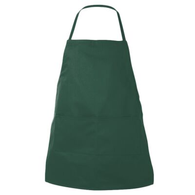 Caroline AL2B Butcher Style Cotton Twill Apron Forest Thumbnail