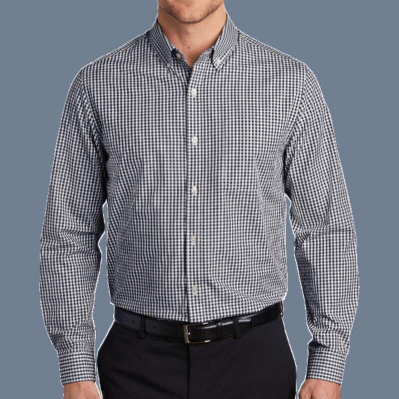 Broadcloth Gingham Easy Care Shirt Thumbnail