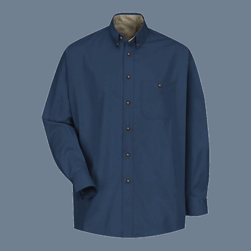 Men's Cotton Contrast Dress Shirt Thumbnail