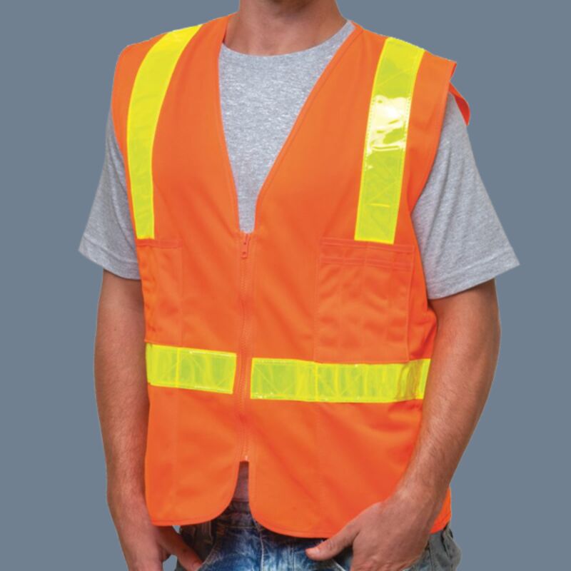 Unisex USA-Made ANSI Solid Surveyor's Vest Class 2 Thumbnail