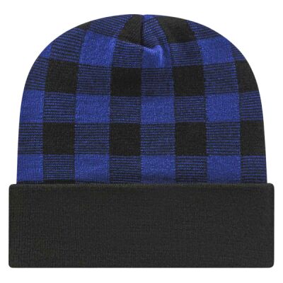 USA-Made Plaid Beanie Thumbnail