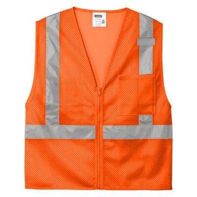 Ansi 107 Class 2 Mesh Zippered Vest Thumbnail
