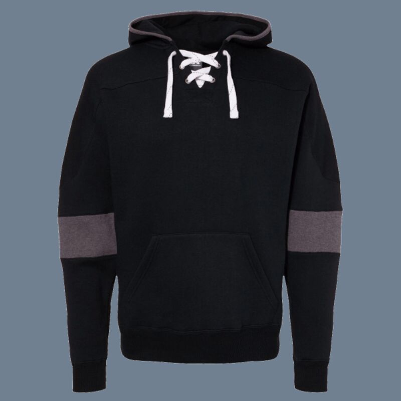 Men's Sport Lace Colorblocked Fleece Hooded Sweatshirt Thumbnail