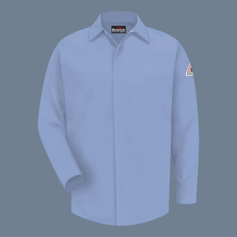 Men's Tall Concealed-Gripper Pocketless Work Shirt Thumbnail
