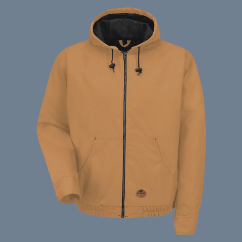 Men's Blended Duck Zip-Front Hooded Jacket Thumbnail